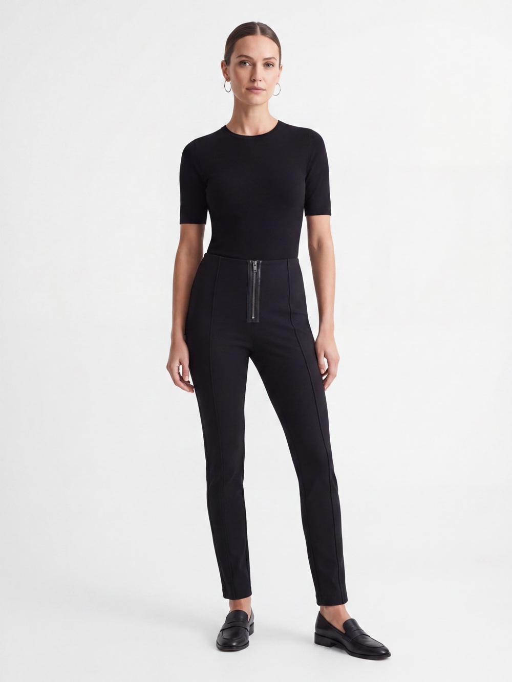 Alexander Wang Front Zip Legging Style Pants